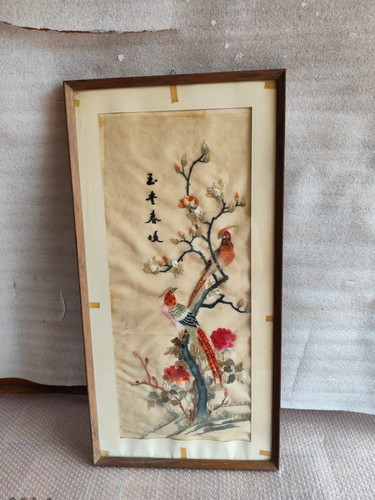 Quadro vintage ricamato - vintage, stile