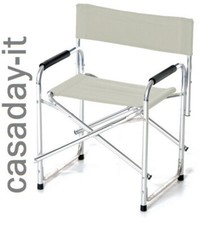 Sedia regista poltrona richiudibile alluminio tessuto idrorepellente leggerissim