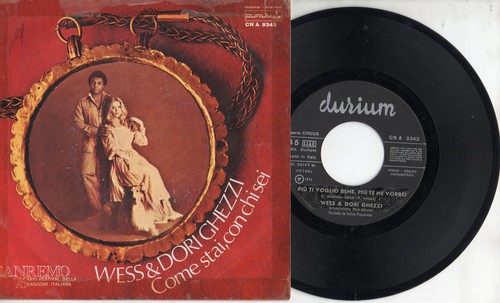 Wess dori ghezzi disco 45 - dori,