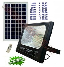 FARO LED CON PANNELLO SOLARE