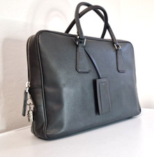 Borsa Prada pelle usata grigio/verde