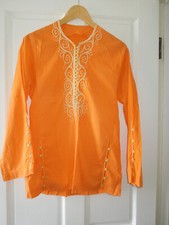 Antico top stile batik grazioso kurta. Dettaglio molto intricato. Credo una taglia M