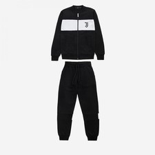 Juventus Tuta Felpa e Pantaloni Tracktop Bianconera Stagione 2020/2021 Ragazzo