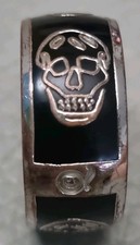 anello unisex nero Alexander McQueen originale 