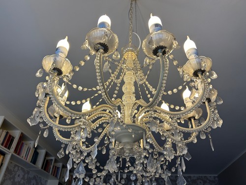 Lampadario con pendenti - , in