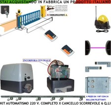 CANCELLO SCORREVOLE AUTOMATICO