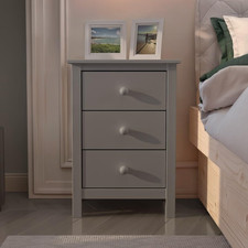 Comodino Alto con 3 Cassetti -