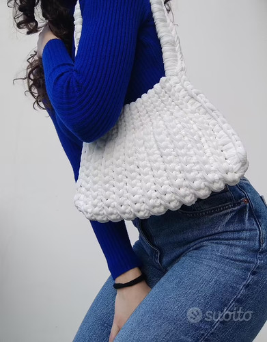 Borsa donna uncinetto con - a,