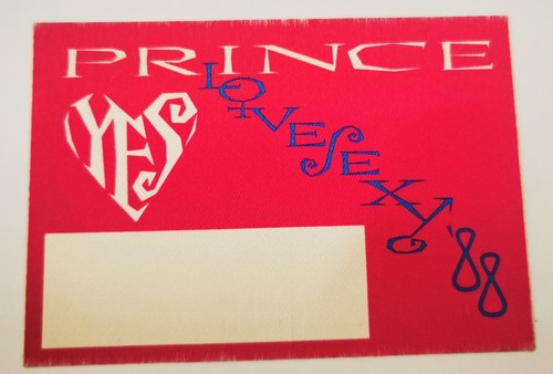 Prince tour pass lovesexy - tour, '88