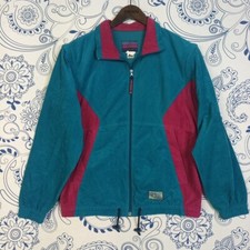 90s MC KEE'S ALCANTARA TRACKTOP GIACCA TUTA CRAZY PATTERN GABBER M REMOVABLE SL