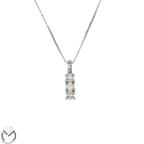 Collana oro bianco - 18, 750