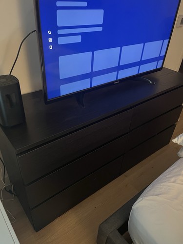 Ikea black dresser - ikea,