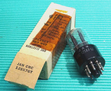 Valvola NOS 12SX7GT CRC-JAN RCA nuova in imballo originale