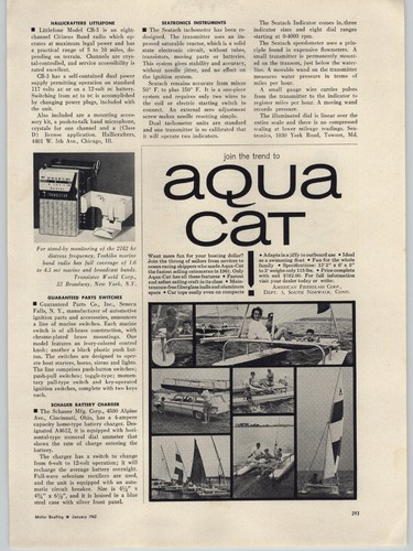 1962 carta pubblicitaria aqua - 1962,