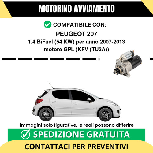 Motorino avviamento peugeot - motorino,