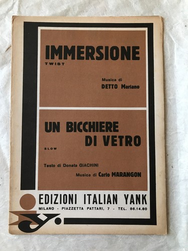 Spartito musicale immersione - spartito,