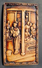 Pannello decorativo orientale da parete in stile cinese-bassorilievo in resina