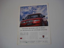 advertising Pubblicità 1994 ROVER 620 TURBO