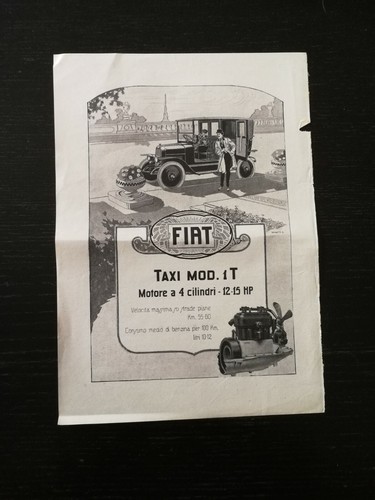 1921 fiat taxi modello 4 - taxi, 1t