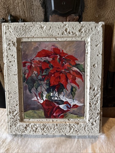 Quadro poinsettia natalizia - quadro,