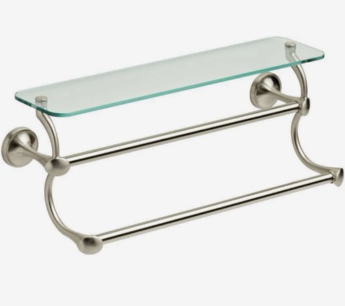 Mensola bagno vetro con - mensola, in
