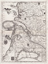 BORDEAUX Coronelli 1690 Quercy Perigord France Carta Geografica antica Originale