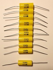 Lotto Di 10 Condensatori Audio Mkp 0,1µF - 630 V - NCC