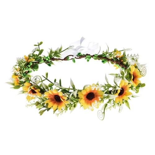 Cerchietto corona floreale