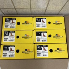 Belleville Stivali Uomo C320 Pelle Ultra Leggeri Assalto Marrone Taglia 8,5 REGOLARI