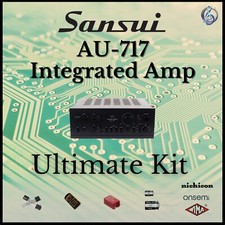Sansui AU-717 Amplificatore Integrato Ultimate Upgrade Kit Ricambi Originali Restauro