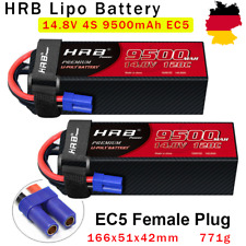 2 pezzi batteria 4S 14,8 V 9500 mAh EC5 Lipo per RC Arrma 8S Kraton auto camion batteria