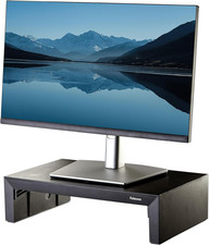 Supporto Monitor Everyday plus – Nero – Ergonomico, Regolabile in Altezza Con Va