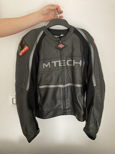 Giacca moto pelle - da, nera