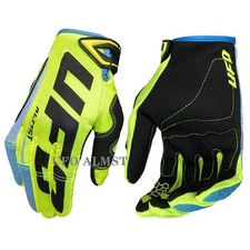UFO Italia Guanti Moto Cross Blu Fluo Medium Enduro Off-Road Estivi Antishock