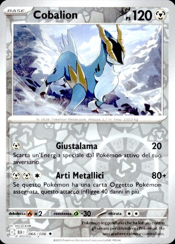 Cobalion 066 086 reverse - reverse, holo