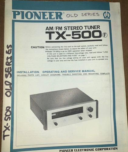 Pioneer 500f sintonizzatore - pioneer,