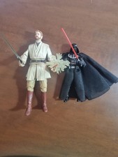 STAR WARS SERIE NERA HASBRO OBI WAN KENOBI DARTH VADER 2013 COMPLETI (VEDI FOTO)