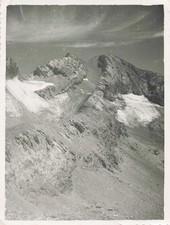 ANCIENNE PHOTOGRAPHIE RANDONNE PROMENADE EN MONTAGNE VUE SUR LES SOMMETS