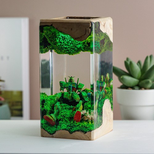 Gundam lampada resina diorama - gundam,