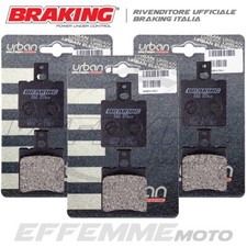 Pastiglie MOTO GUZZI V50 Monza 500 1980 1981 1982 1983 Kit Ant. + Post. BRAKING