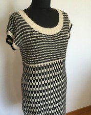 Vestito elegante bianco-nero