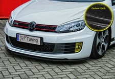 Spoiler spada spoiler anteriore in ABS per VW Golf 6 GTI GTD ABE effetto carbonio