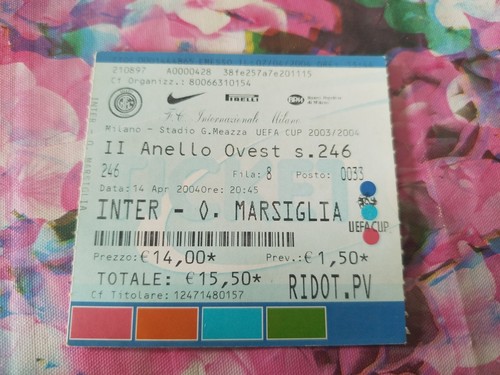 Biglietto calcio partita - biglietto,