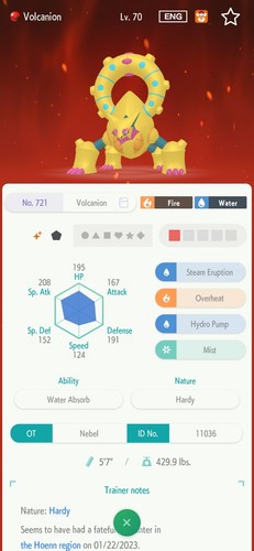 Shiny vulcanion - ✨, **shiny
