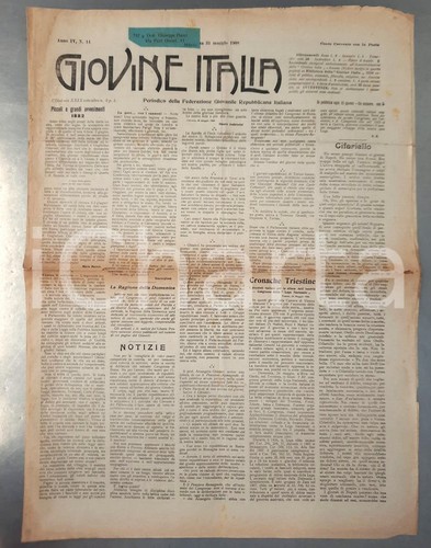 1908 ancona giovine italia - 1908,