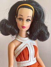 BAMBOLA FRANCIE VINTAGE BRUNA SCURA NO BANGS RIDIPINTA E REROOT ~ QUERCIA DI LOLAXS