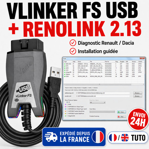 Pack renolink câble - v2.13, +