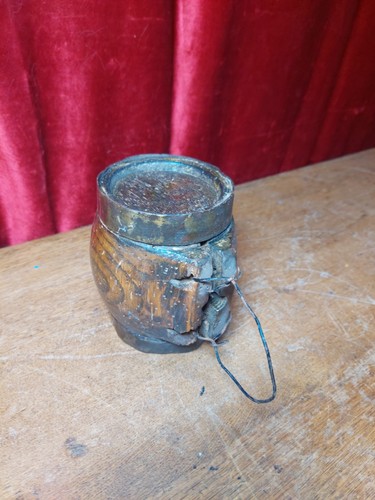 Antique small wooden barrel - wooden,