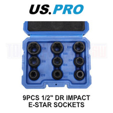 US PRO Tools 9PCS 1/2" DR