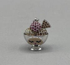Bellissimo ciondolo originale Swarovski charm coppa gelato gelato